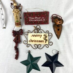 Lot of Christmas ornaments metal Resin